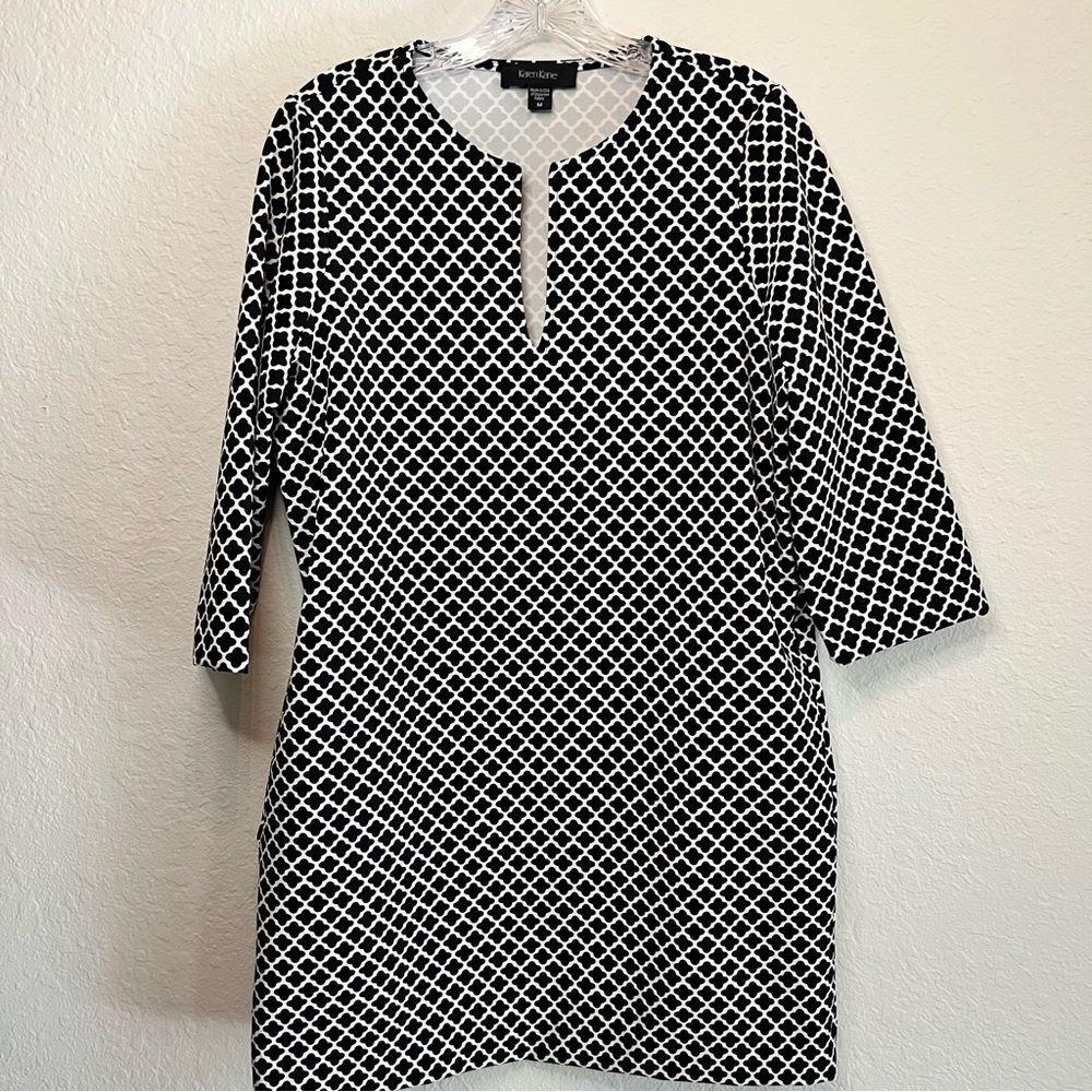 Karen Kane black and white dress 🖤 pockets🖤 medium 🖤 EUC